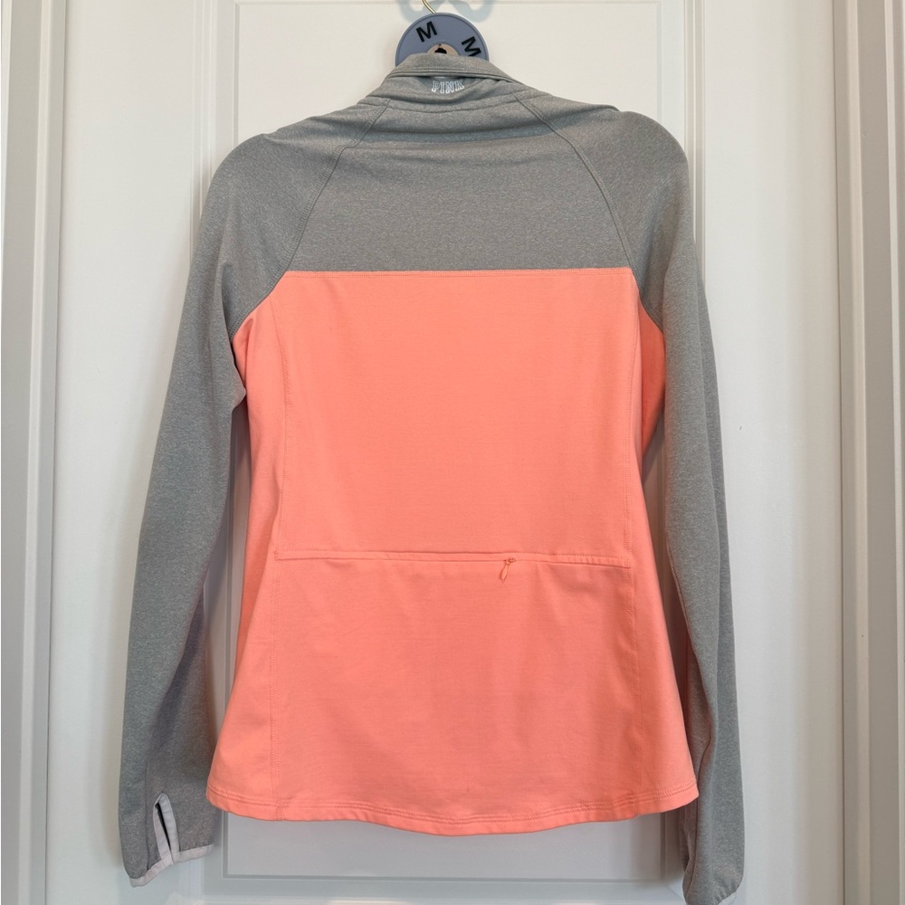 PINK Victoria's Secret Gray and Peach Jacket - Picture 2 of 2
